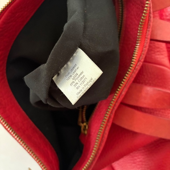 Jigsaw Red Leather Backpack main image 11